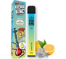 Mini narghilea electronica de unica folosinta AK by Senator Lemon Ice (700 pufuri) 0 mg