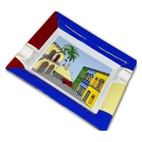 Scrumiera Portelan Elie Bleu Casa Cubana