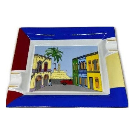 Scrumiera Portelan Elie Bleu Casa Cubana