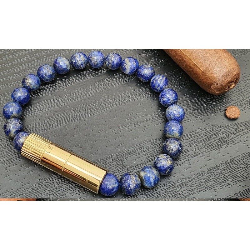 Perforator Trabucuri Punch Bracelet Solo Gold Lapis Lazilu (M)