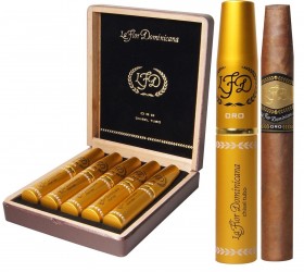 Trabucuri La Flor Dominicana Oro Tubos Chisel 5