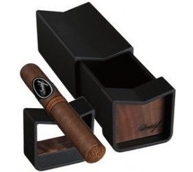Scrumiera Trabucuri Davidoff Sliding Ashtray Black and Wood
