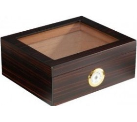 Humidor Andreas Glasstop Ebony 1202 (25 tig.)
