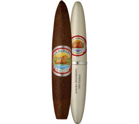Trabuc La Aurora 1903 Double Figurado Platinum Tub (1)