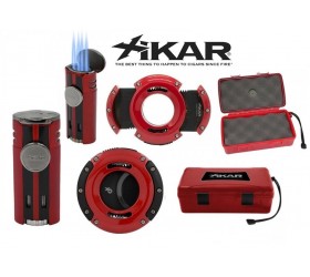 Set accesorii fumator trabucuri Xikar Cigar Red set cadou