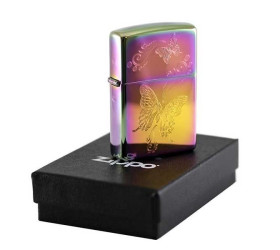 Bricheta Zippo Butterflies Spectrum Chrome