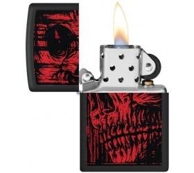 Bricheta Zippo Red Skull Design 49775