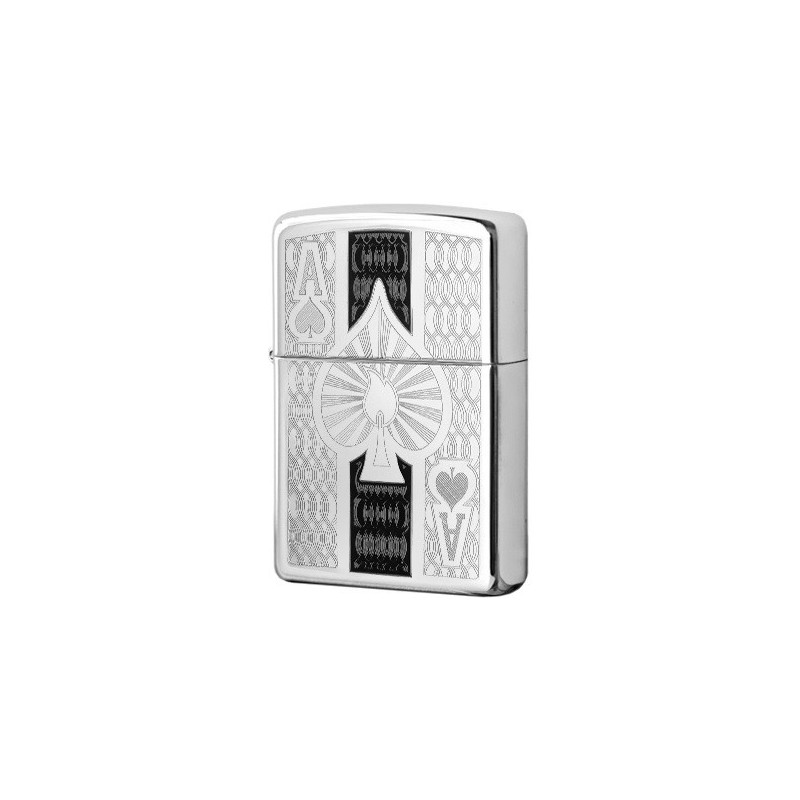 Bricheta Zippo Intricate Spade Design 24196