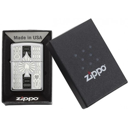 Bricheta Zippo Intricate Spade Design 24196