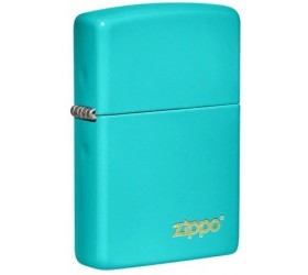 Bricheta Zippo Classic Flat Turquoise Zippo Logo 49454