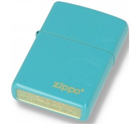 Bricheta Zippo Classic Flat Turquoise Zippo Logo 49454