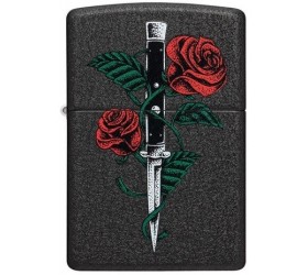 Bricheta Zippo Rose Dagger Tattoo 49778