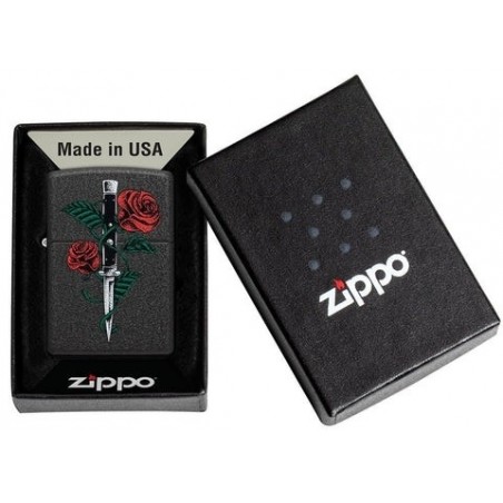 Bricheta Zippo Rose Dagger Tattoo 49778