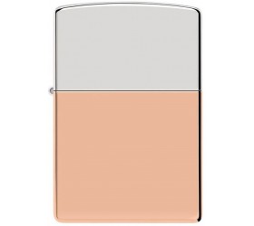 Bricheta Zippo Bimetal Case Lighter - Sterling Silver Lid 48694