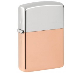 Bricheta Zippo Bimetal Case Lighter - Sterling Silver Lid 48694