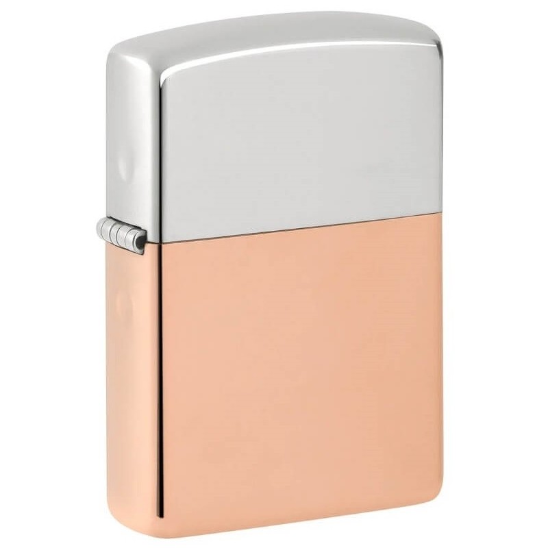 Bricheta Zippo Bimetal Case Lighter - Sterling Silver Lid 48694