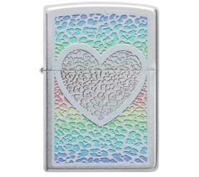 Bricheta Zippo Heart Design 49780