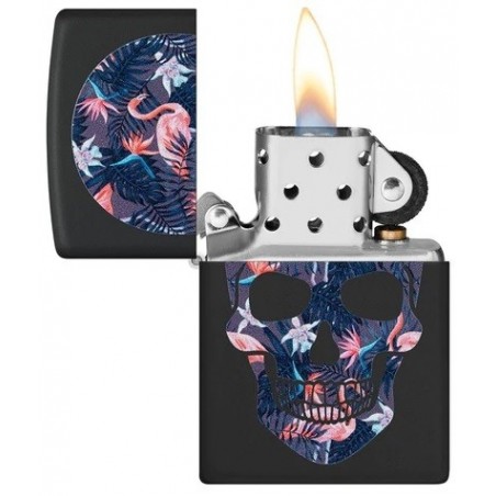 Bricheta Zippo Flamingo Skull 49771