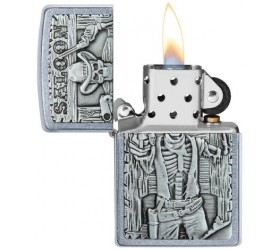 Bricheta Zippo Saloon Skull Emblem 49298