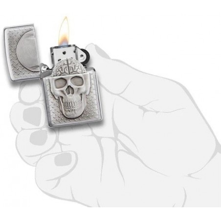 Bricheta Zippo Skull with Brain Surprise 29818