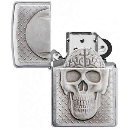 Bricheta Zippo Skull with Brain Surprise 29818