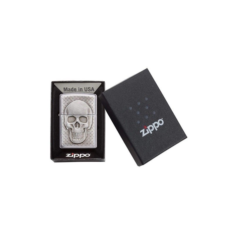 Bricheta Zippo Skull with Brain Surprise 29818
