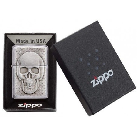 Bricheta Zippo Skull with Brain Surprise 29818