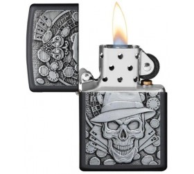 Bricheta Zippo Gambling Skull 49183