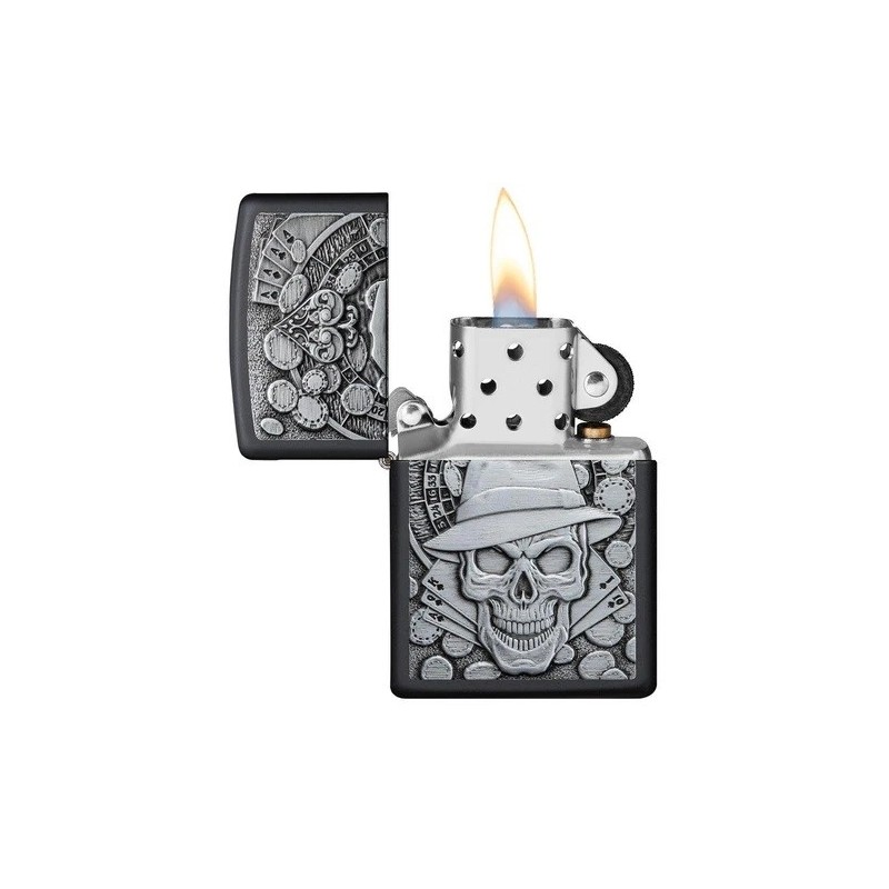 Bricheta Zippo Gambling Skull 49183