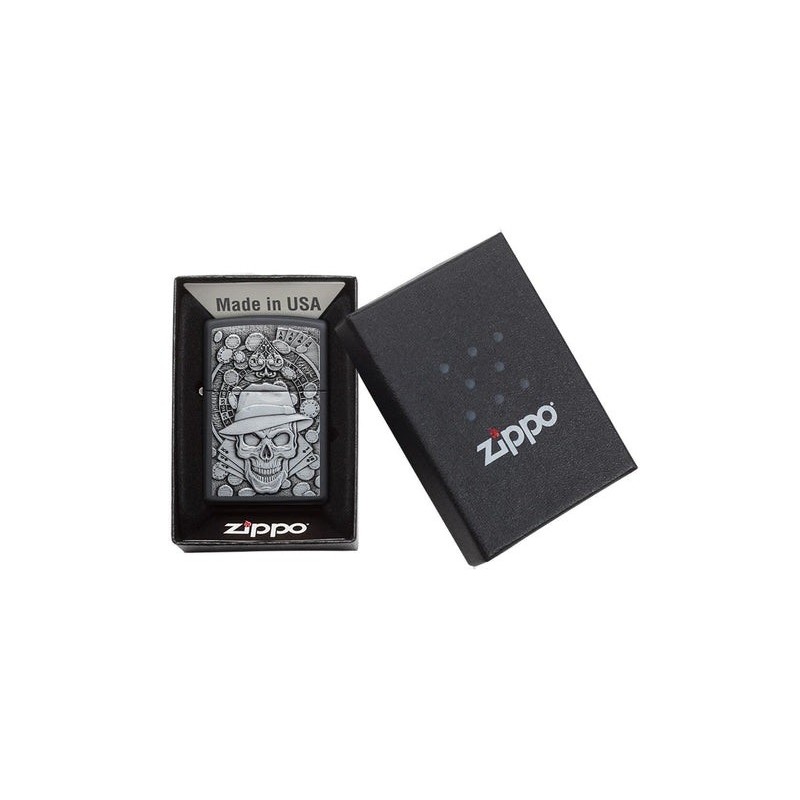 Bricheta Zippo Gambling Skull 49183