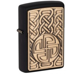 Bricheta Zippo Norse Antique Brass Emblem 49538