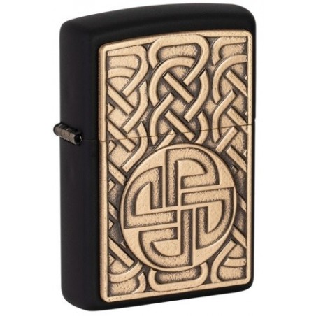 Bricheta Zippo Norse Antique Brass Emblem 49538