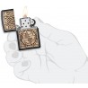 Bricheta Zippo Norse Antique Brass Emblem 49538
