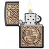 Bricheta Zippo Norse Antique Brass Emblem 49538