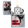 Bricheta Zippo Trash Polka Tattoo Skull 29856