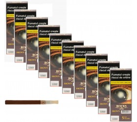Reduceri Tigari de foi Rocks Tip Brown Chocolate 50