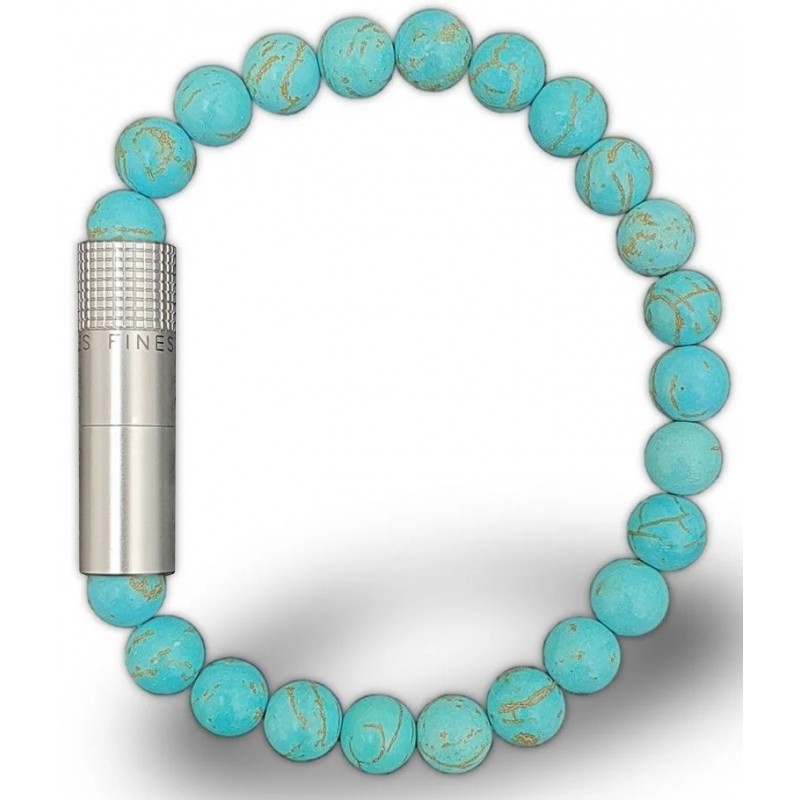 Bratara Punch Les Fines Lames Solo Steel Turquoise (L)