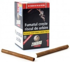 Tigari de foi Zimbru Filter Cigarillos Roscat (50)