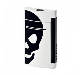 Bricheta S.T. Dupont Minijet White with Black skull