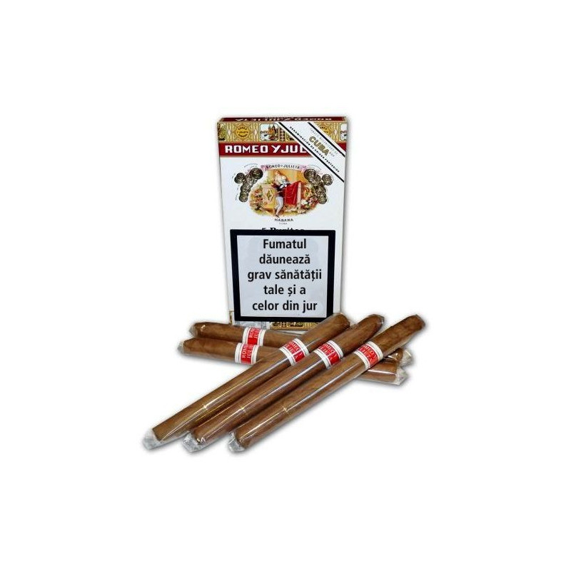 Romeo y Julieta Puritos 5 cigarillos.tigari de foi romeo z julieta.Pret tigari de foi