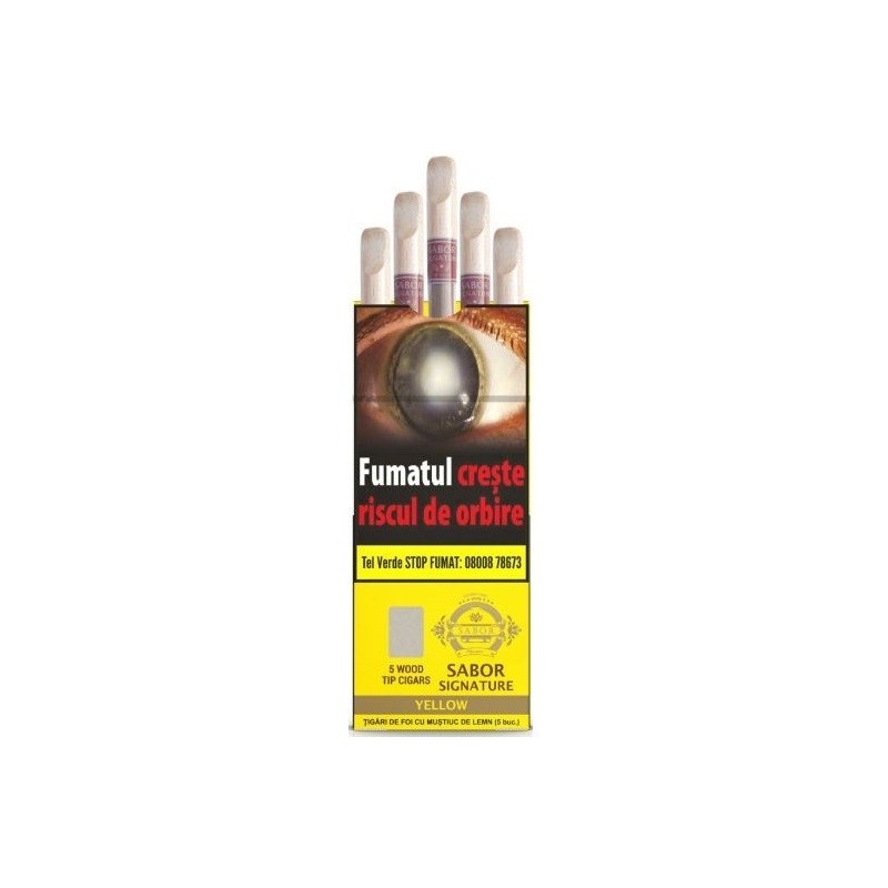 Trabucuri Sabor Signature Wood Tip Cigar Yellow (5)