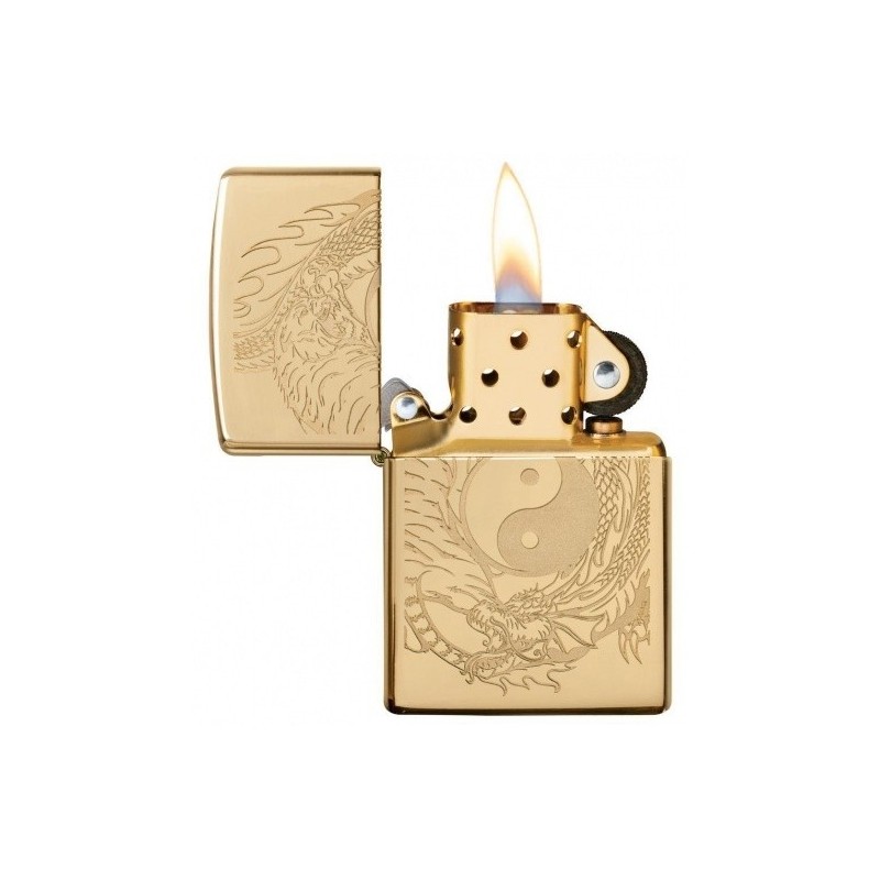 Bricheta Zippo Tiger and Dragon Design 49024 cel mai bun pret