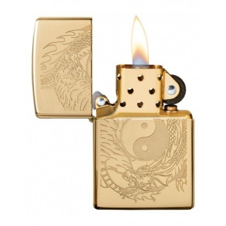 Bricheta Zippo Tiger and Dragon Design 49024