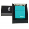 Bricheta Zippo Flat Turqoise Zippo Logo 49454ZL