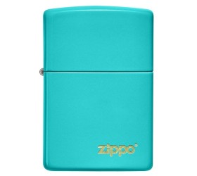 Bricheta Zippo Flat Turqoise Zippo Logo 49454ZL