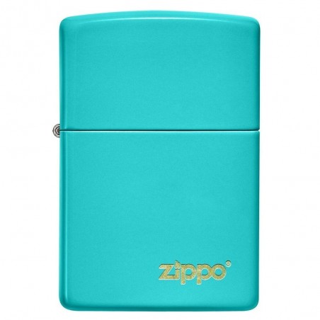 Bricheta Zippo Flat Turqoise Zippo Logo 49454ZL