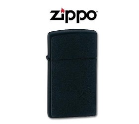 Bricheta Zippo Slim Black Matte
