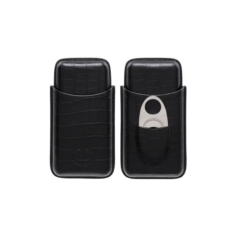 Etui Myon Black 3 trabucuri si Cutit 1880100
