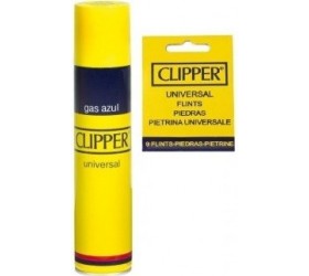 Set Clipper Gaz Premium 300 ml ultrarafinat, Blister 9 pietre