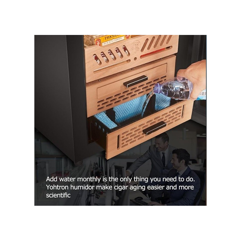 Humidor De Trabucuri Electric Yohtron Yc-448 Premium Negru